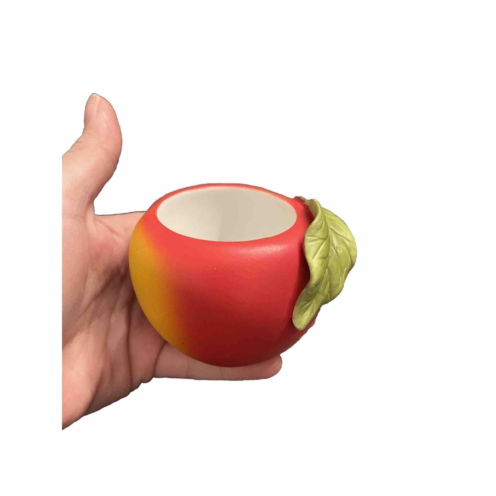4 Partylite Tea Votive Porcelain Fruits Candle Holder Apple Pineapple Cantaloupe - Picture 7 of 16